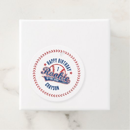 野球ルーキー・オブ・ザ・イヤー1歳のパーティー フェイバータグ (インサイチュ)