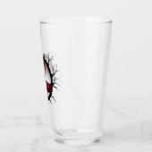 野球ロゴ、野球名前をカスタムする、野球ギフト タンブラーグラス (左)