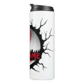 野球ロゴ、野球名前をカスタムする、野球ギフト タンブラー (回転右)