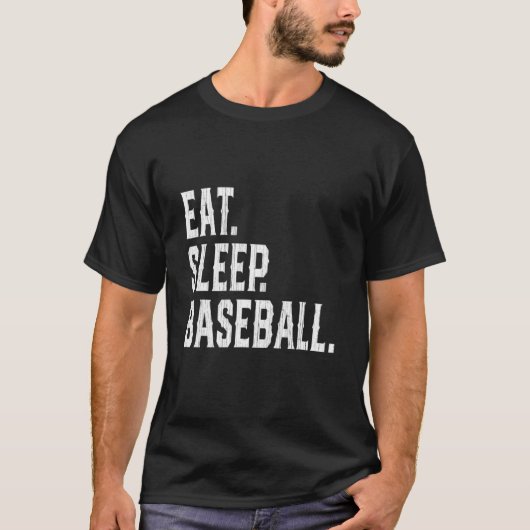 野球三昧 野球選手 楽しい野球 Tシャツ (正面)