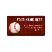 野球住所 シール (正面)