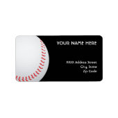 野球住所 シール (正面)