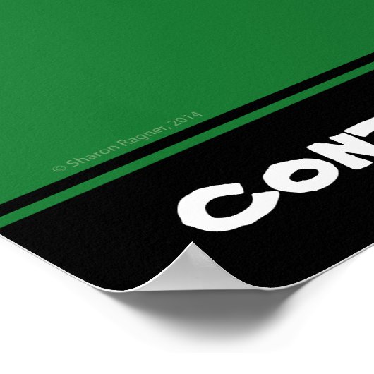 野球体温計 ポスター (角)