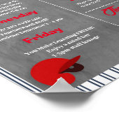 野球先生スタッフ評価テンプレート ポスター (角)