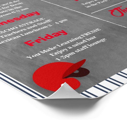 野球先生スタッフ評価テンプレート ポスター (角)