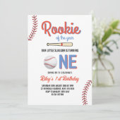 野球初の誕生日パーティガールボーイ・ワン・イヤー 招待状 (スタンド正面)