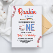 野球初の誕生日パーティガールボーイ・ワン・イヤー 招待状