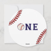 野球初の誕生日パーティーの招待状 シーズンカード (裏面)