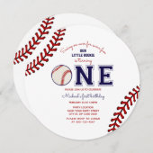 野球初の誕生日パーティーの招待状 シーズンカード (正面/裏面)