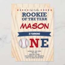 野球初の誕生日パーティーの招待状