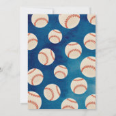 野球初の誕生日招待状 招待状 (裏面)