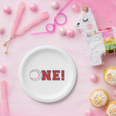 野球初の誕生日紙プレート ペーパープレート (パーティー)