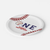 野球初の誕生日紙プレート ペーパープレート (アングル)