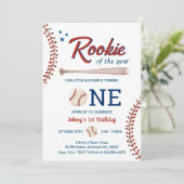 野球初の誕生日Rookie of the year photo 招待状 (スタンド正面)