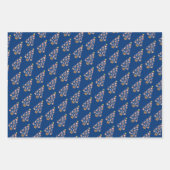 野球動物クリスマスツリー ラッピングペーパーシート (正面3)