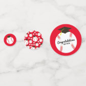 野球卒業パーティースポーツ コンフェッティ (正面)