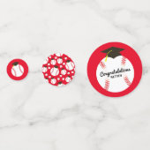 野球卒業パーティースポーツ コンフェッティ (裏面)