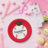 野球卒業パーティースポーツ ペーパープレート (パーティー)