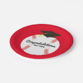 野球卒業パーティースポーツ ペーパープレート (アングル)