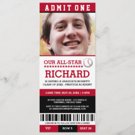 野球卒業パーティー招待状 招待状