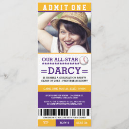 野球卒業パーティー招待状 招待状