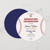 野球卒業招待 招待状 (正面/裏面)