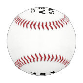 野球卒業記念ギフト 野球ボール (裏面)