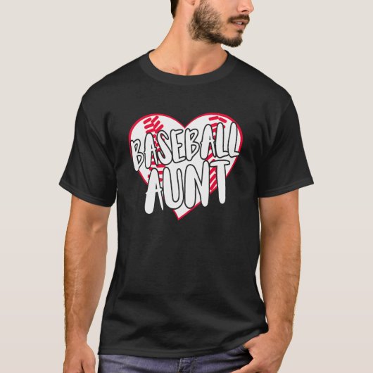 野球叔母ハート2 Tシャツ (正面)