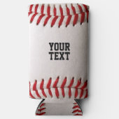 野球名パーソナライズされた前 スリム缶クーラー (正面)