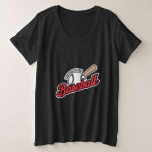 野球国際的のデイロゴ プラスサイズTシャツ