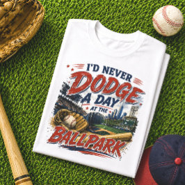 野球場での一日を避けない 野球 トライブレンドTシャツ