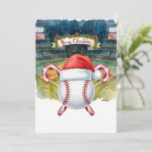 野球場のクリスマス シーズンカード (スタンド正面)