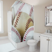 野球場のクローズアップ写真 シャワーカーテン (インサイチュ)