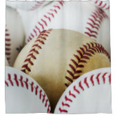 野球場のクローズアップ写真 シャワーカーテン (正面)