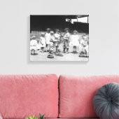 野球場の少年と少女 キャンバスプリント (インサイチュ (リビング))