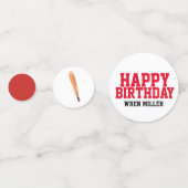 野球場の誕生日パーティー紙吹雪 コンフェッティ (正面)