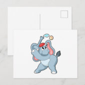 野球場の象 ポストカード (正面/裏面)