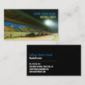 野球場の風景、コーチの名刺 名刺 (正面/裏面)