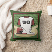 野球場カスタムジャージー番号 クッション (ブランケット)