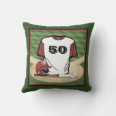 野球場カスタムジャージー番号 クッション (裏面)