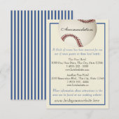 野球場パス ウェディングインフォメーションカード エンクロージャーカード (正面/裏面)