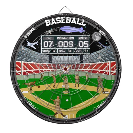 野球場 スターリーナイト スタジアム ハウス ダーツボード (正面)