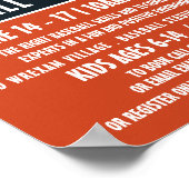 野球場，ベースボールキャンプ広告ズ ポスター (角)