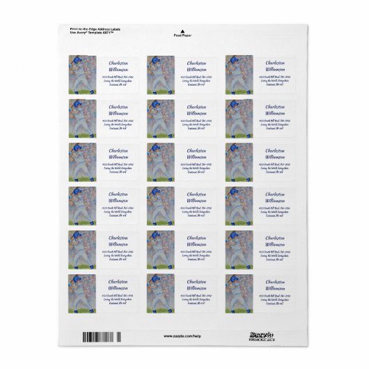 野球場 ラベル (フルシート)