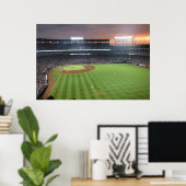 野球夜 ポスター (ホームオフィス)