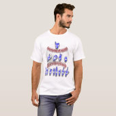 野球大好き 手話サイン Tシャツ (正面フル)