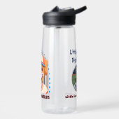 野球好きな男の子にかわいい犬の贈り物 ウォーターボトル (左面)