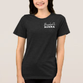 野球好きな祖母のための子供たちのカスタマイズ トライブレンドＴシャツ (正面)