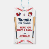 野球好き感謝していな誕生日 ギフトタグ (正面)