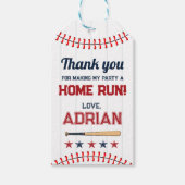 野球好き感謝していな誕生日 ギフトタグ (正面)